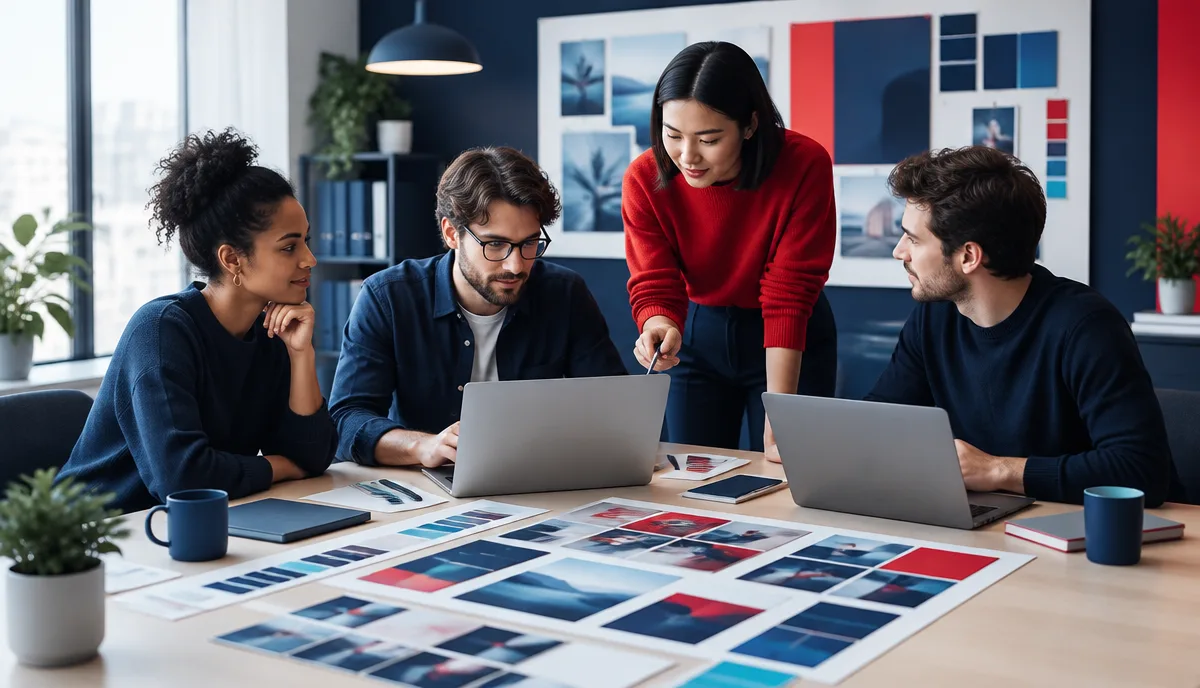 Small creative agency team from the worked example